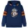 Tengerészkék kapucnis gyerekpulóver 116