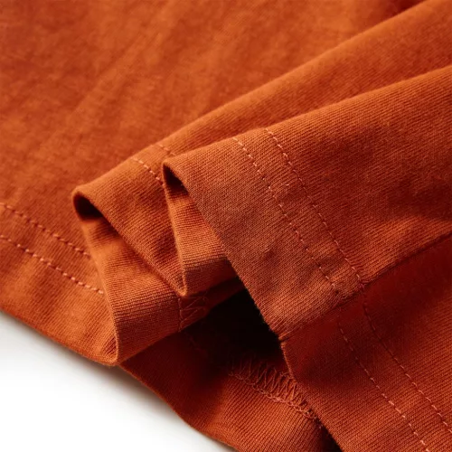 Világos rozsda hosszú ujjú gyerekpóló 104