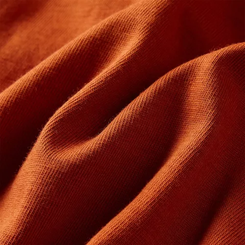 Világos rozsda hosszú ujjú gyerekpóló 116