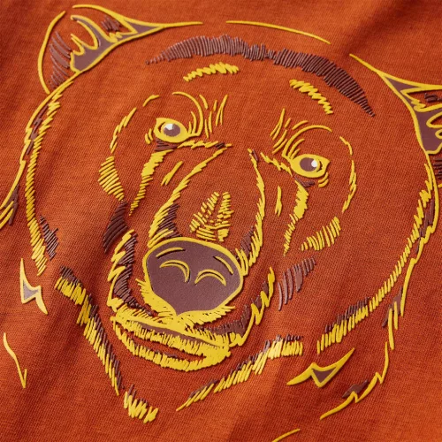 Világos rozsda hosszú ujjú gyerekpóló 128