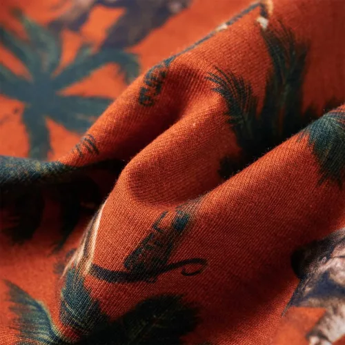 Világos rozsda színű gyerekpulóver 140