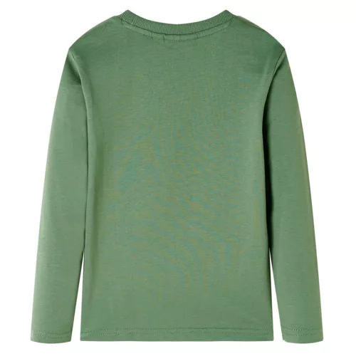 Halvány keki hosszú ujjú gyerekpóló 104