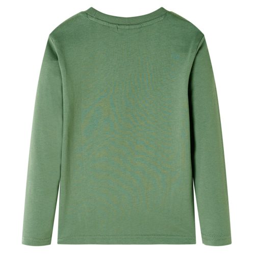 Halvány keki hosszú ujjú gyerekpóló 116