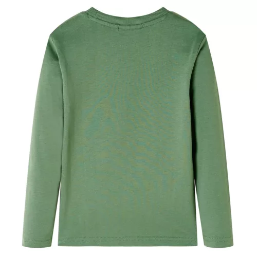 Halvány keki hosszú ujjú gyerekpóló 128