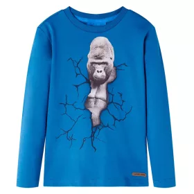 Benzin színű hosszú ujjú gyerekpóló 116