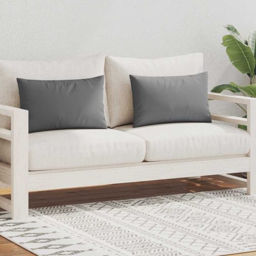  2 db szürke kültéri párna 60 x 40 cm