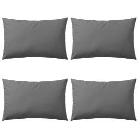  4 db szürke kültéri párna 60 x 40 cm