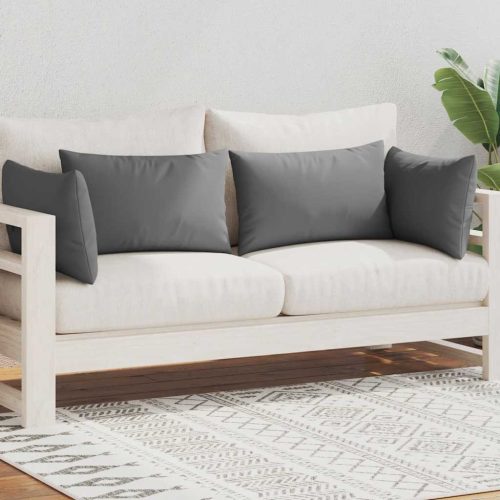  4 db szürke kültéri párna 60 x 40 cm