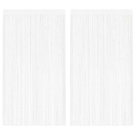  2 db fehér zsinórfüggöny 140 x 250 cm