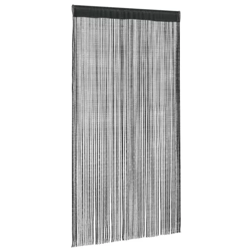 2 db fekete zsinórfüggöny 100 x 250 cm