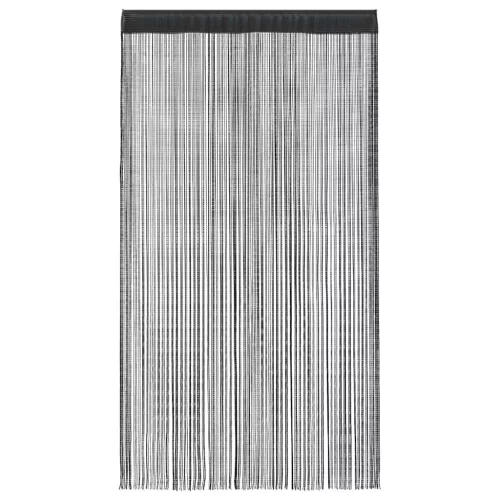  2 db fekete zsinórfüggöny 100 x 250 cm