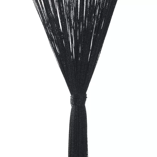  2 db fekete zsinórfüggöny 100 x 250 cm