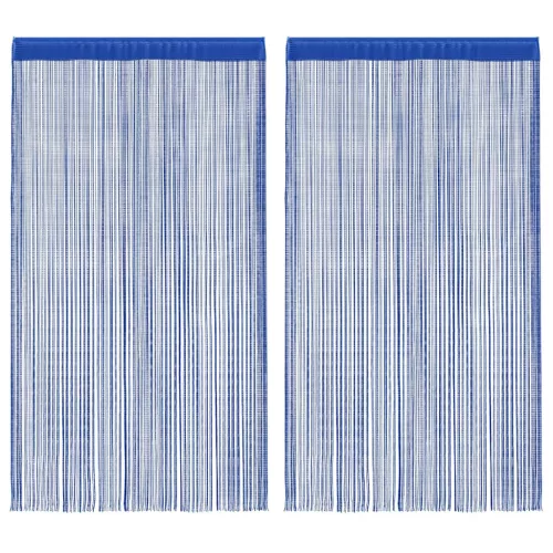  2 db kék zsinórfüggöny 100 x 250 cm