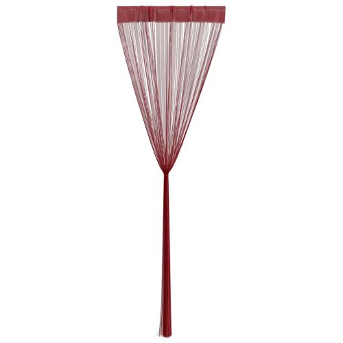  2 db burgundi vörös zsinórfüggöny 100 x 250 cm
