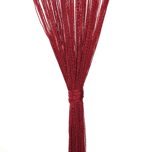  2 db burgundi vörös zsinórfüggöny 100 x 250 cm