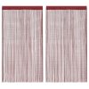  2 db burgundi vörös zsinórfüggöny 140 x 250 cm
