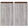  2 db barna zsinórfüggöny 100 x 250 cm