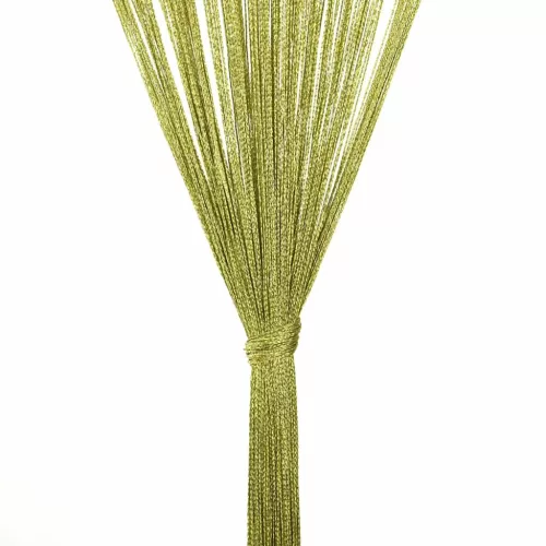  2 db zöld zsinórfüggöny 100 x 250 cm