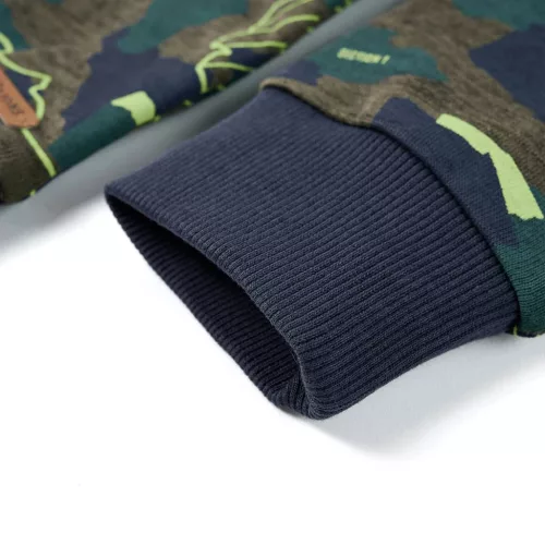 Sötét keki melange gyerekpulóver 140