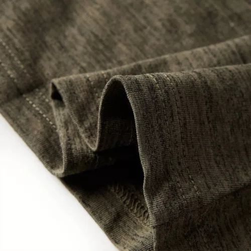 Sötétkeki melange hosszú ujjú gyerekpóló 92