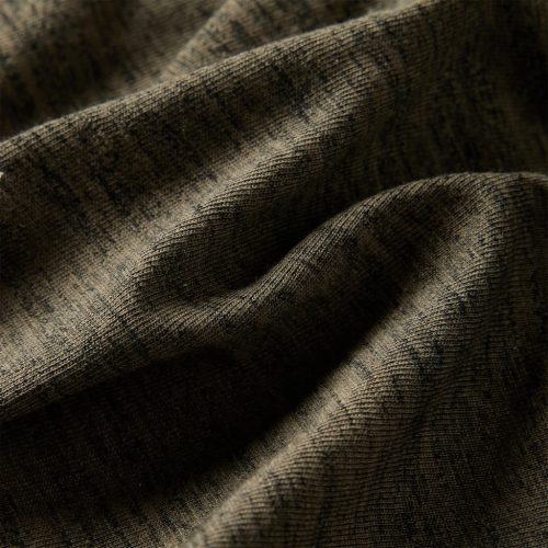 Sötétkeki melange hosszú ujjú gyerekpóló 104