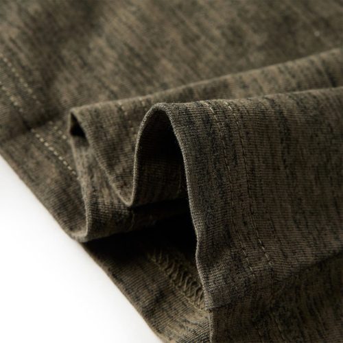 Sötétkeki melange hosszú ujjú gyerekpóló 128