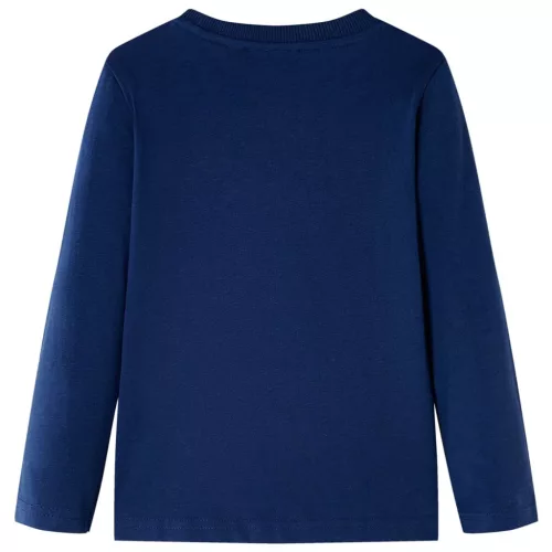 Tengerészkék hosszú ujjú gyerekpóló 104