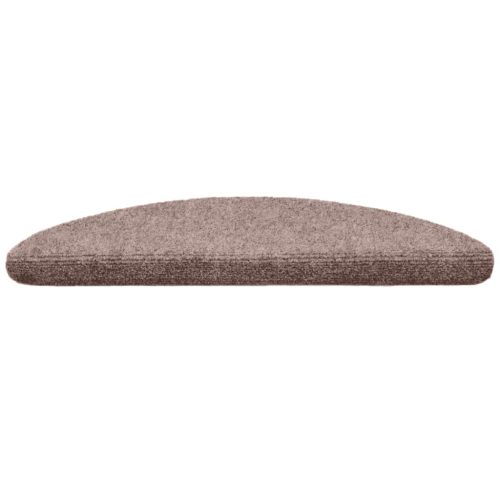 15 db öntapadós lépcsőszőnyeg 56 x 17 x 3 cm krémszínű félkör alakú