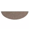  15 db öntapadós lépcsőszőnyeg 56 x 17 x 3 cm világosbarna félkör alakú