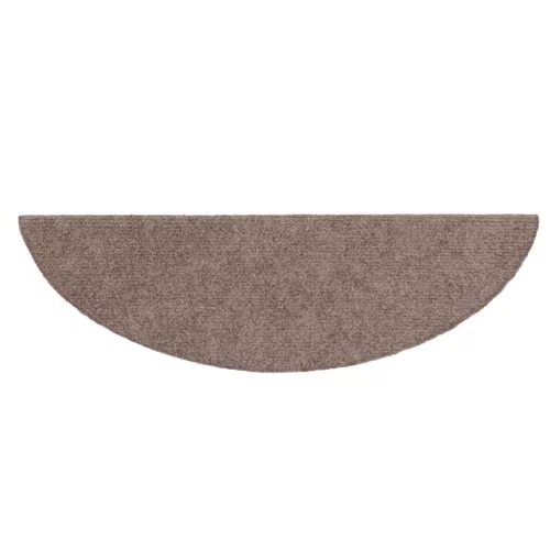  15 db öntapadós lépcsőszőnyeg 56 x 17 x 3 cm világosbarna félkör alakú