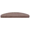  15 db öntapadós lépcsőszőnyeg 65 x 21 x 4 cm világosbarna félkör alakú nagy