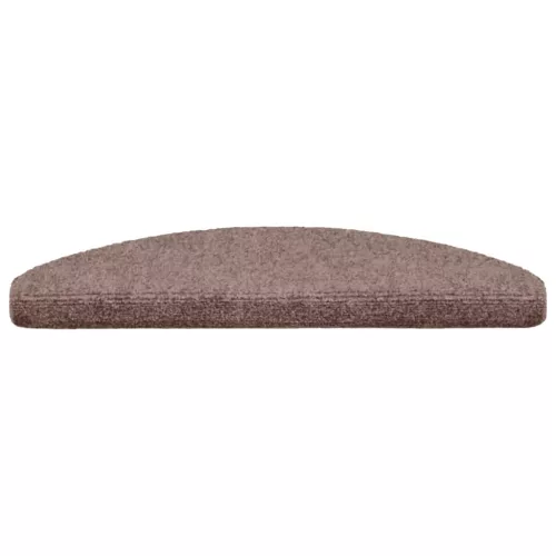  15 db öntapadós lépcsőszőnyeg 65 x 21 x 4 cm világosbarna félkör alakú nagy