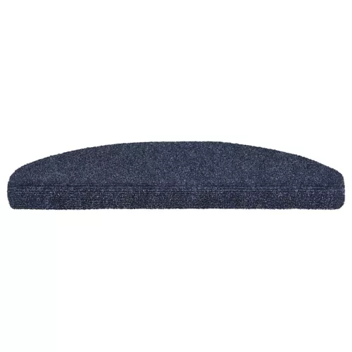  15 db öntapadós lépcsőszőnyeg, kék, nagy félkör, 65 x 21 x 4 cm