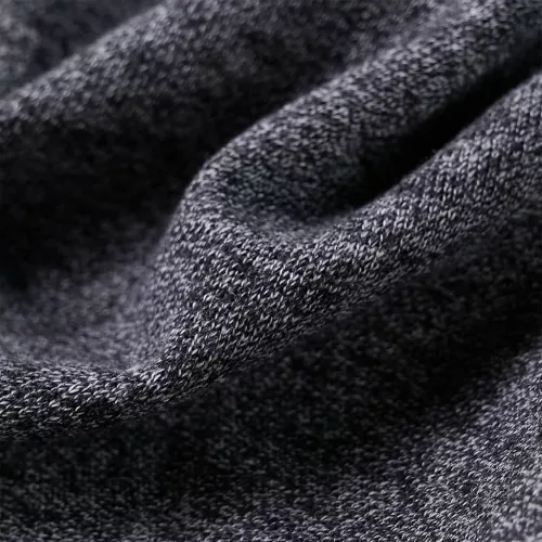 Szürke melange kapucnis gyerekpulóver cipzárral 104