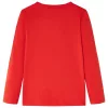 Piros hosszúujjú gyerekpóló 140