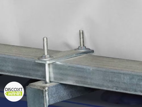 TP Contop 8x6m konténer sátor PE 1400 ponyvával, fehér