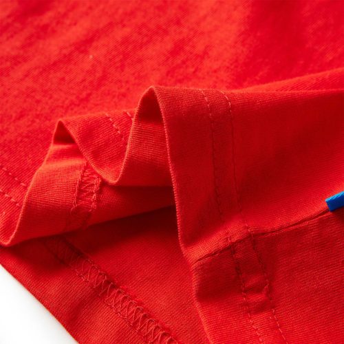 Piros hosszúujjú gyerekpóló 104