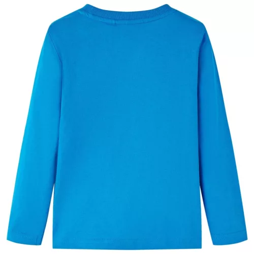 Kobaltkék hosszúujjú gyerekpóló