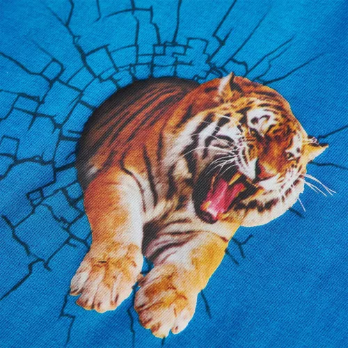 Kobaltkék hosszúujjú gyerekpóló