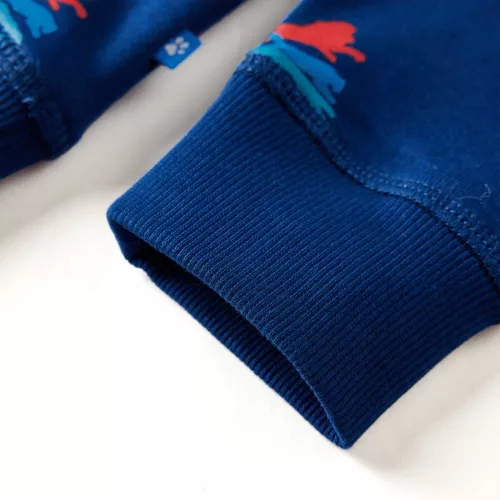 Sötétkék gyerekpulóver 116