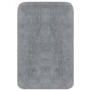  3 darabos szürke szövet fürdőszobaszőnyeg-garnitúra