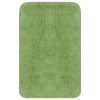  3 darabos zöld szövet fürdőszobaszőnyeg-garnitúra