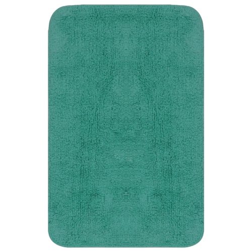  2 részes türkizkék szövet fürdőszobaszőnyeg-garnitúra