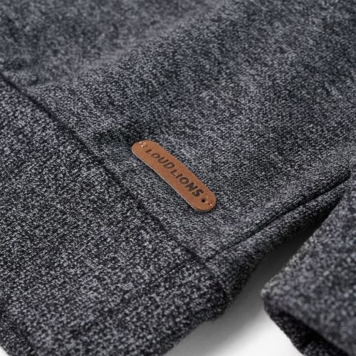 Tengerészkék melange gyerekpulóver 140