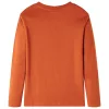 Világos rozsda hosszúujjú gyerekpóló 92