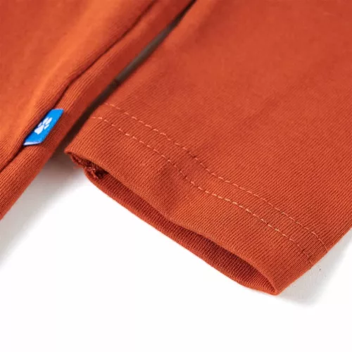 Világos rozsda hosszú ujjú gyerekpóló 104