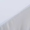  2 darab fehér sztreccs asztalszoknya 183 x 76 x 74 cm