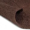  barna kézzel font kör alakú jutaszőnyeg 90 cm