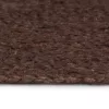  barna kézzel font kör alakú jutaszőnyeg 90 cm