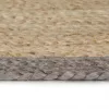  szürke szélű kézzel font jutaszőnyeg 150 cm